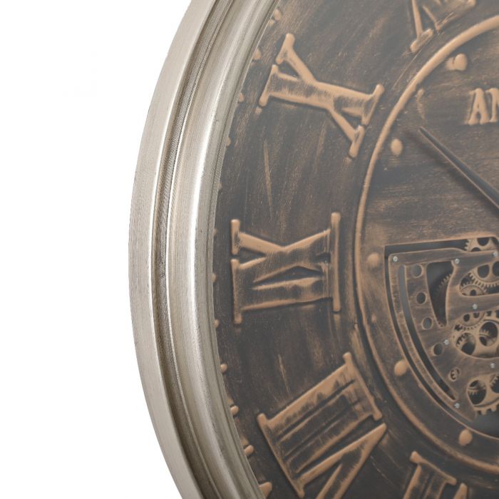 Round Antique Roman Gear Movement Wall Clock - 103cms