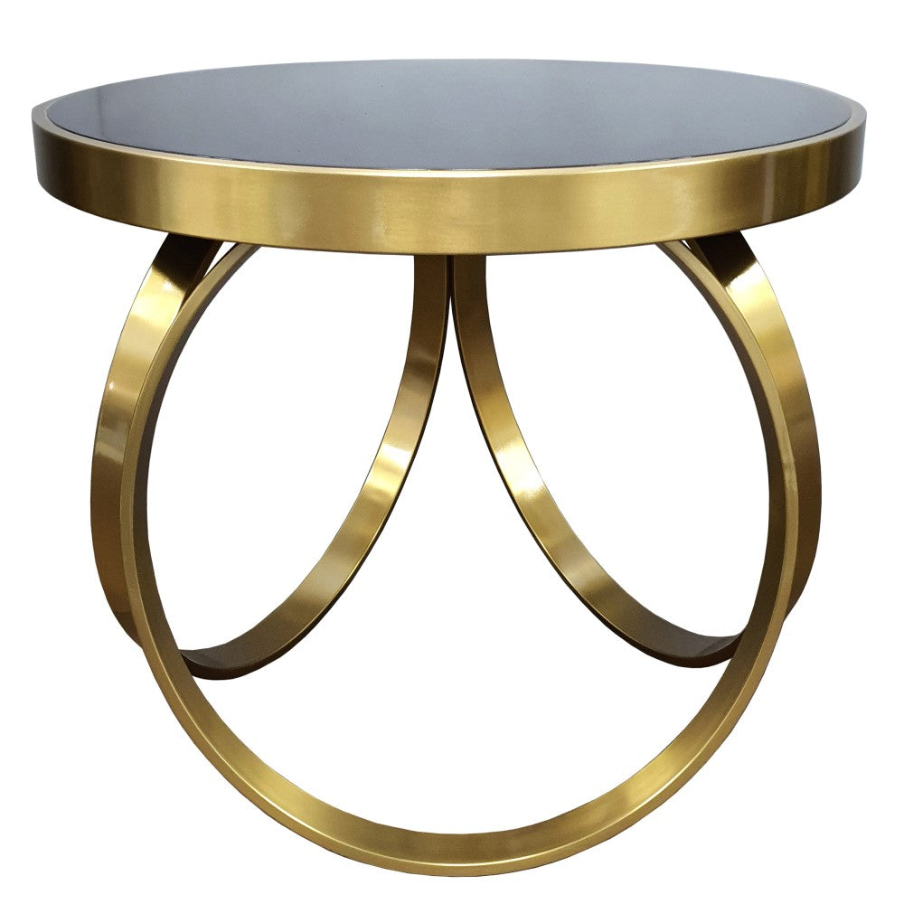 Round Brilliance Brass Ensemble Coffee Table