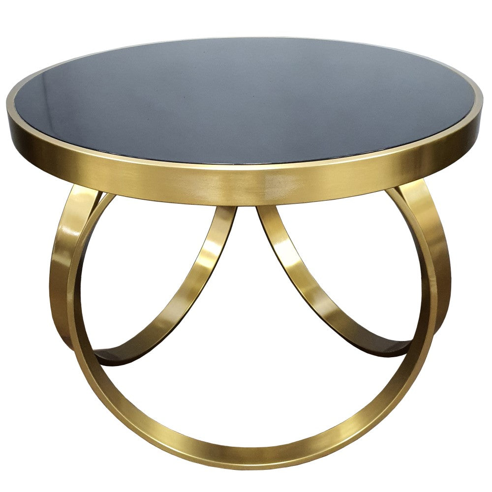 Round Brilliance Brass Ensemble Coffee Table