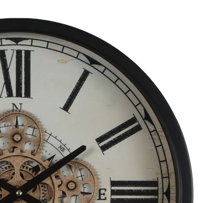 Round Compass Movement Gear Wall Clock- 46cms