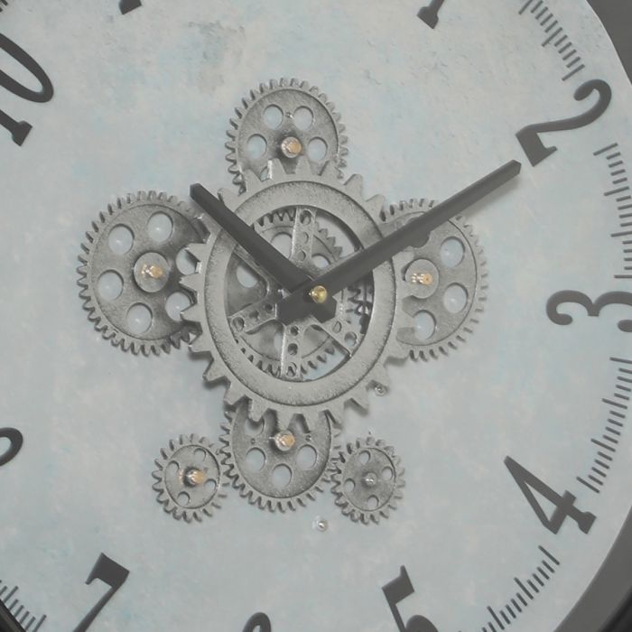 Round Louis Gear Movement Wall Clock - 46cms
