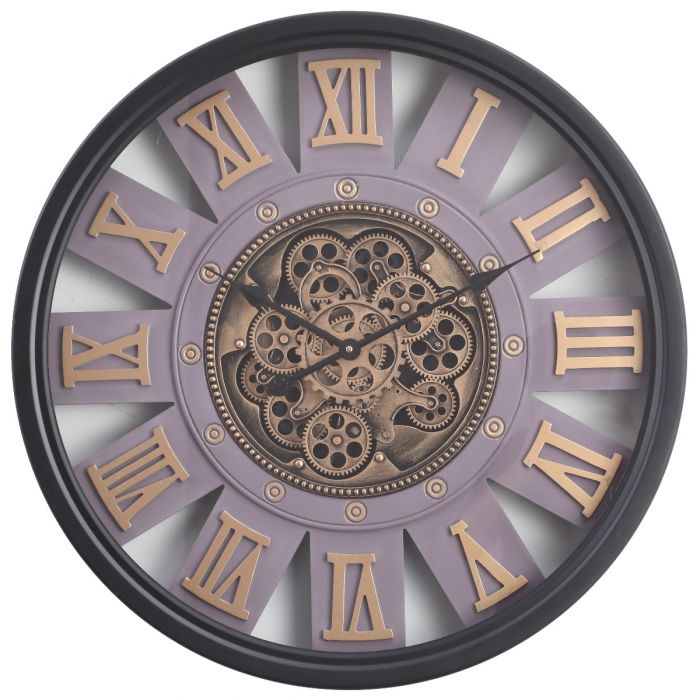 Round Ramos Industrial Gear Movement Wall Clock - 72cms