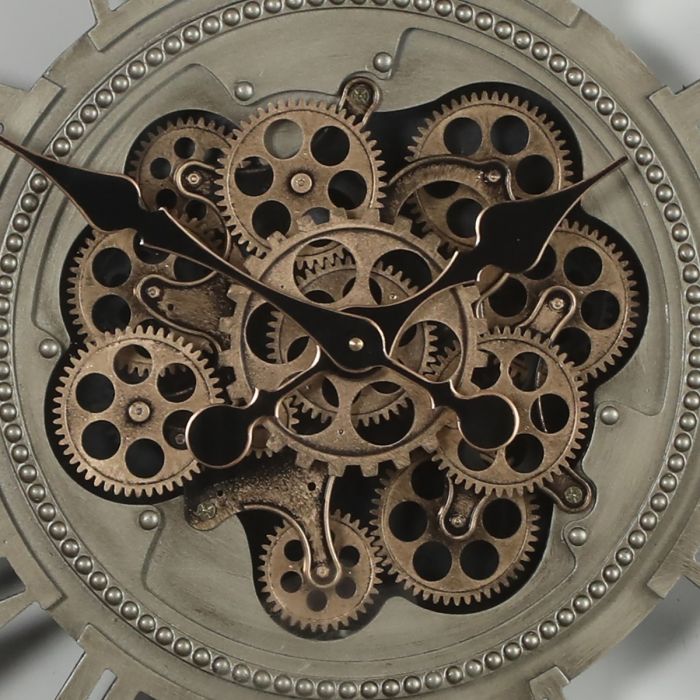 Round Valentino Exposed Gear Movement Wall Clock - 80cms