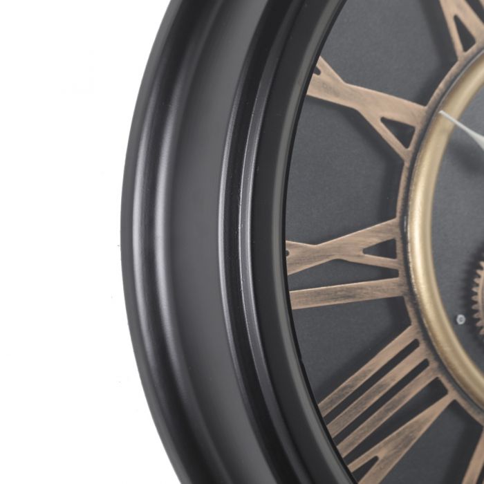 Round William Exposed Gear Movement Wall Clock - 52cms