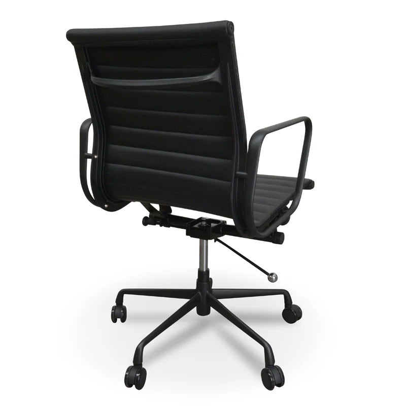 Royal Leather Office Chair - Black