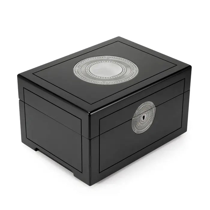 Royal Selangor Ace Pewter Motif Wooden Cigar Humidor