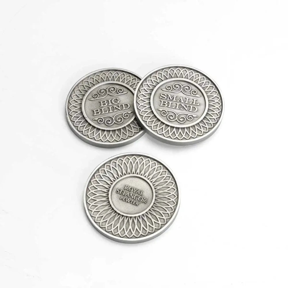 Royal Selangor Ace Playing Cards Pewter & Wooden Pokker Set