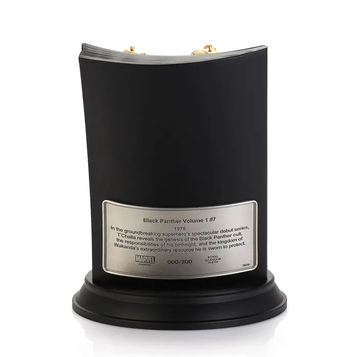 Royal Selangor Gilt Pewter Black Panther Figurine - Gold