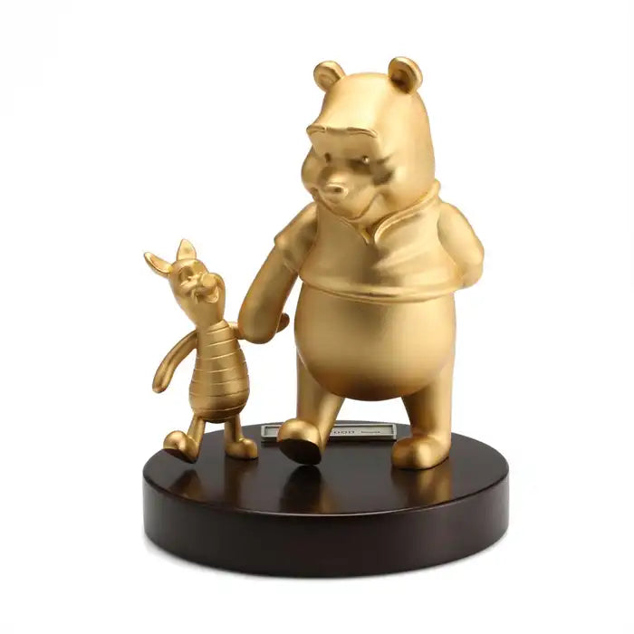 Royal Selangor Gilt Pewter Pooh & Piglet Figurine - Gold