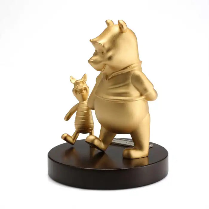 Royal Selangor Gilt Pewter Pooh & Piglet Figurine - Gold