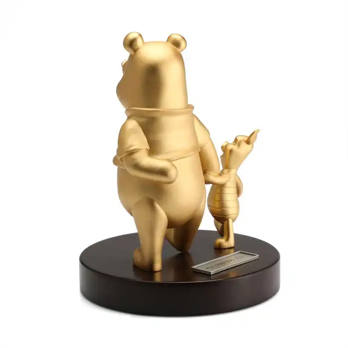 Royal Selangor Gilt Pewter Pooh & Piglet Figurine - Gold