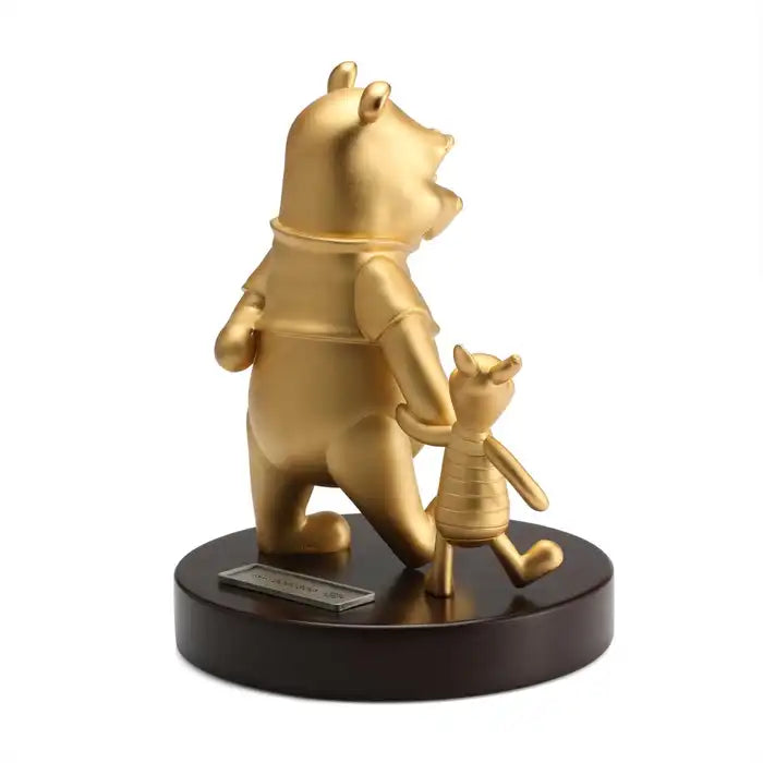 Royal Selangor Gilt Pewter Pooh & Piglet Figurine - Gold