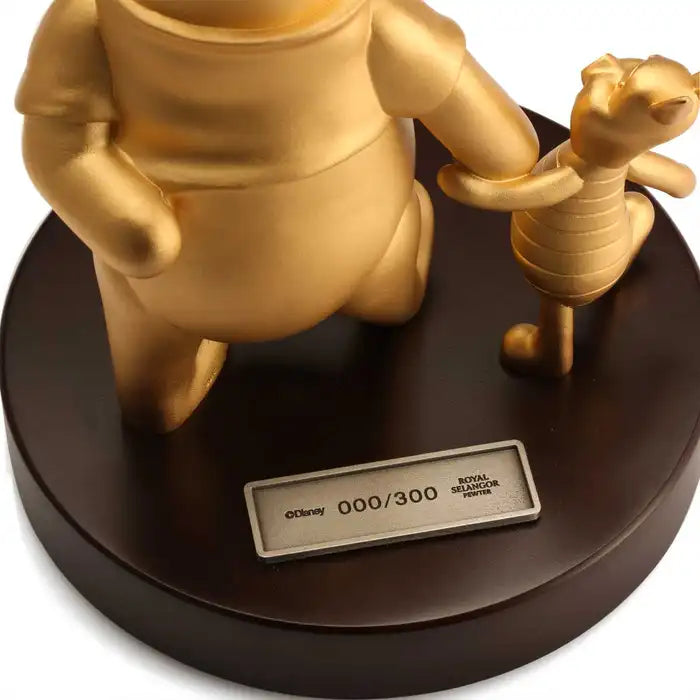 Royal Selangor Gilt Pewter Pooh & Piglet Figurine - Gold