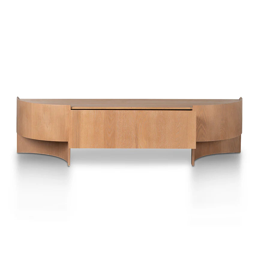 Rustic Charm TV Entertainment Unit 200cms - Dusty Oak