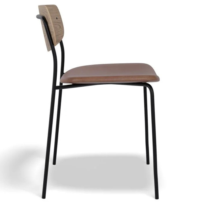 Rustic Chic Padded Seat with Natural Backrest (Available in 4 Colors)