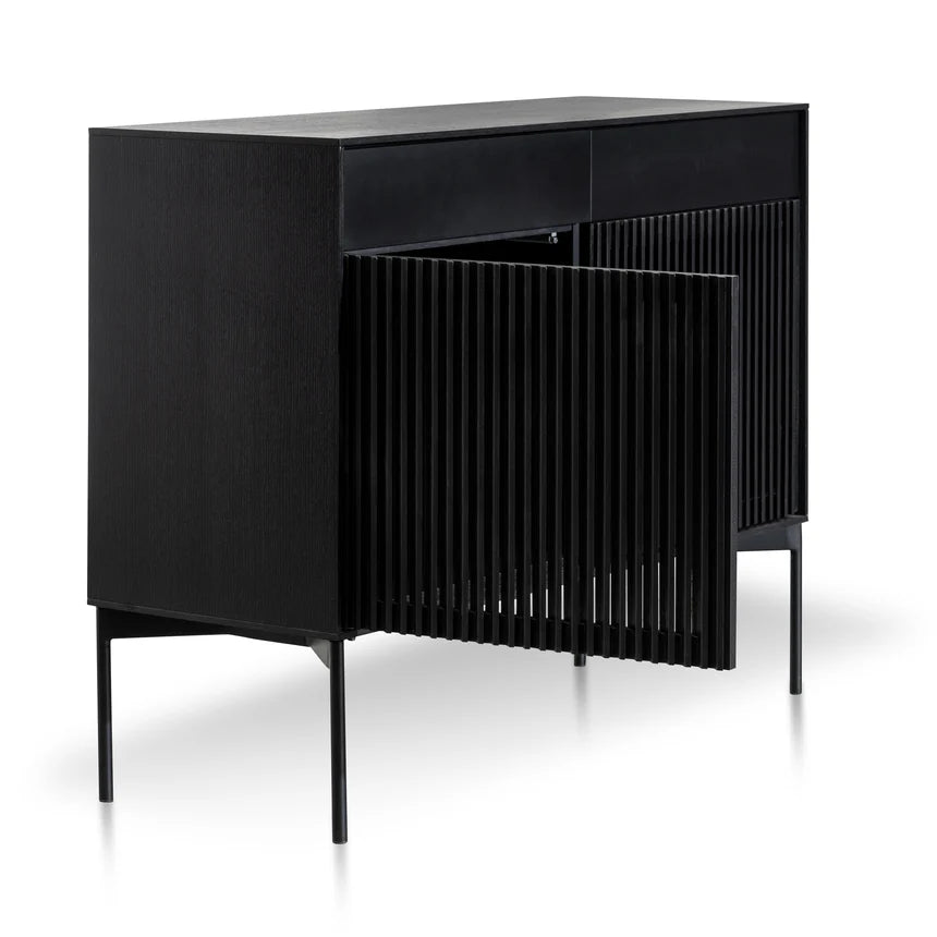 Rustic Elegance Sideboard Unit 110cms - Black Oak