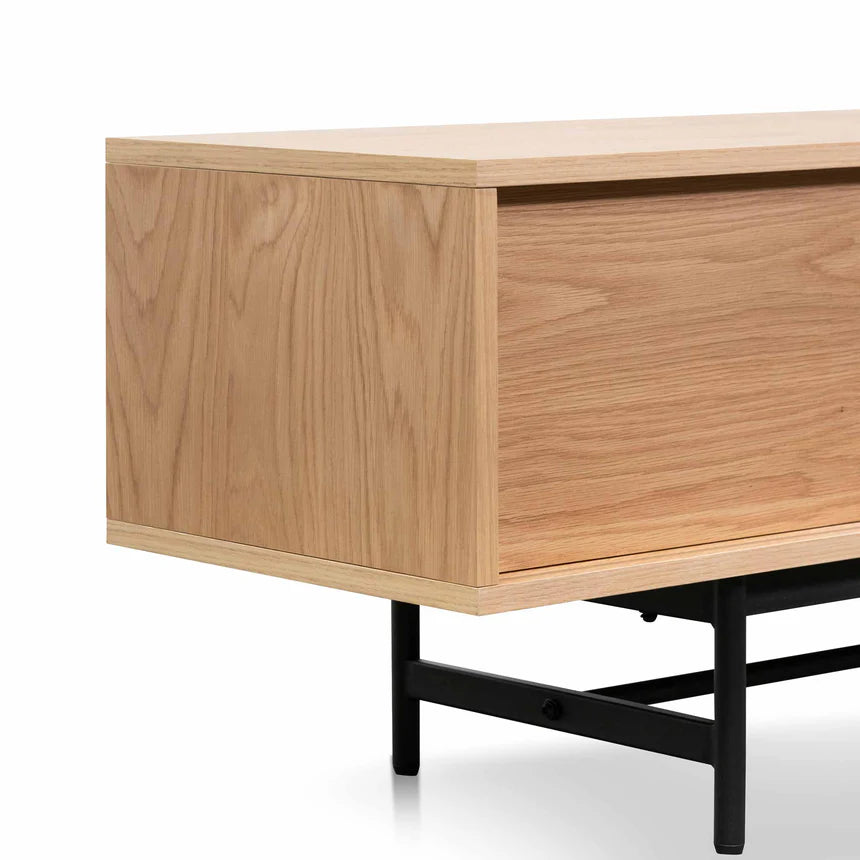 Rustic Elegance Wooden Entertainment TV Unit - Natural