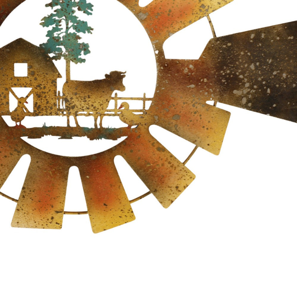 Rustic Farm Windmill Wall Art Decor