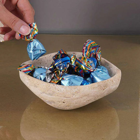 Rustic Luxury Marble Chocolate Bowl - 15cms