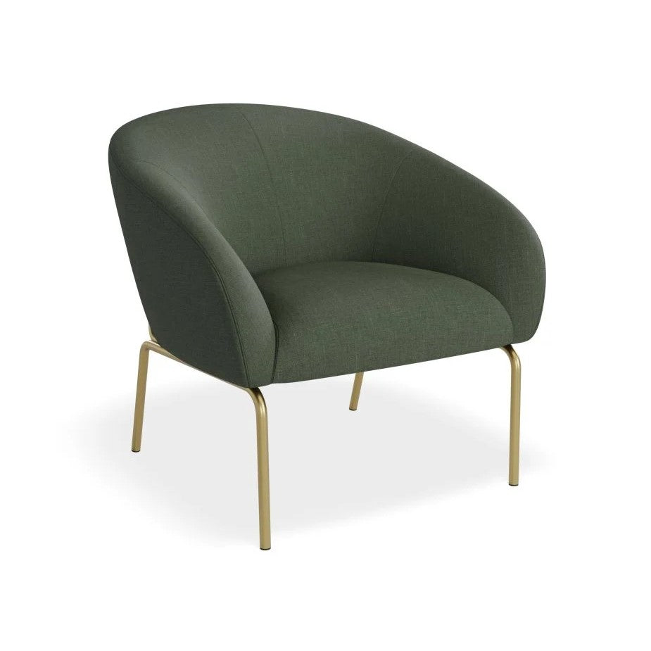 Rustic Retreat Green Single Seater Sofa (Available in 2 Frame Colors)