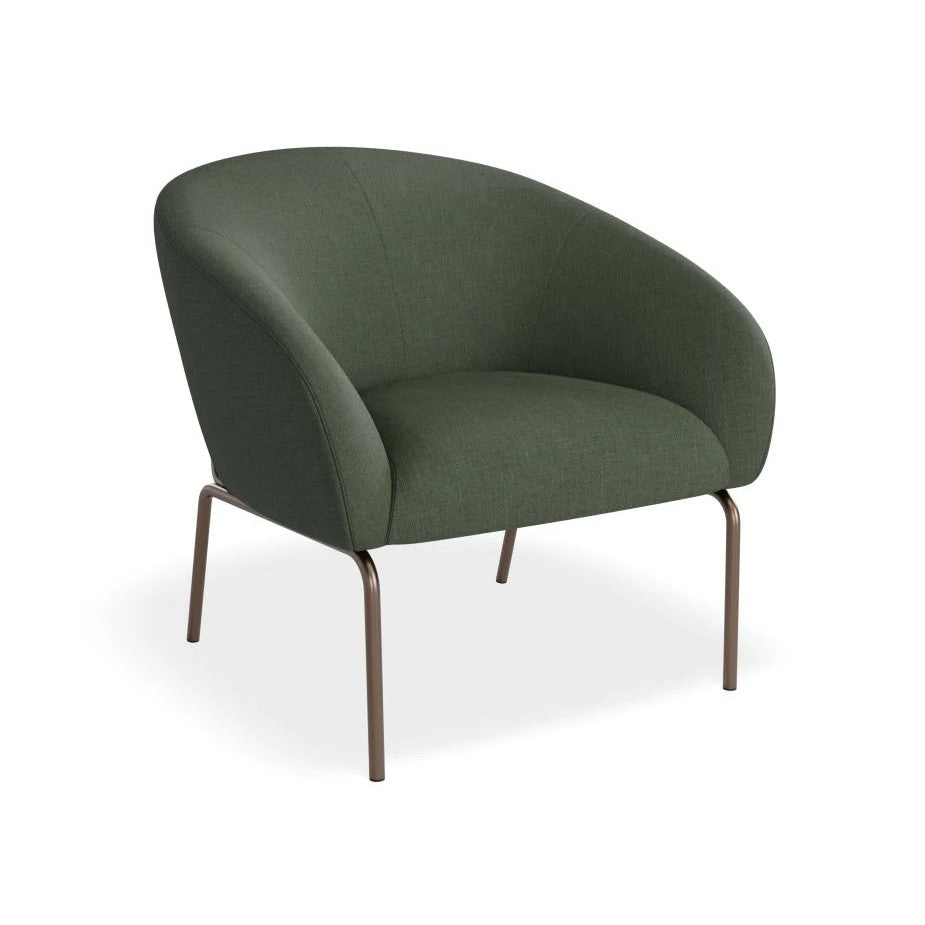 Rustic Retreat Green Single Seater Sofa (Available in 2 Frame Colors)
