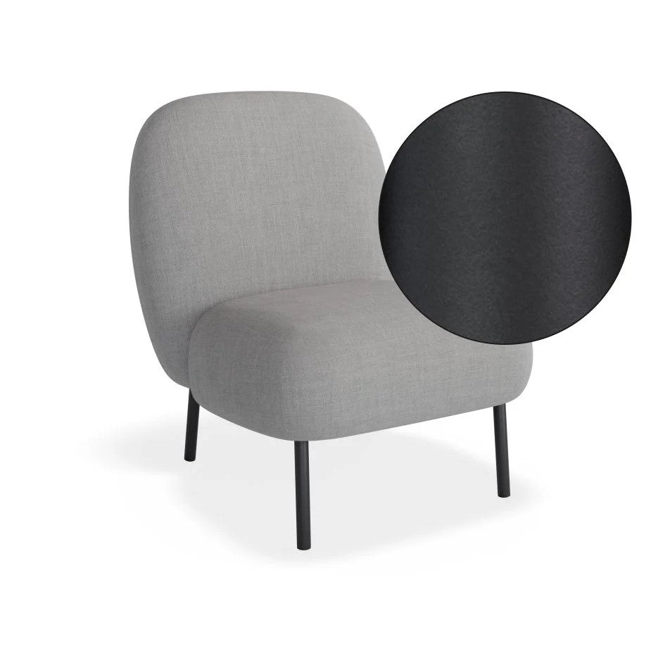 Rustic Retreat Grey Single Seater Sofa (Available in 2 Frame Colors)