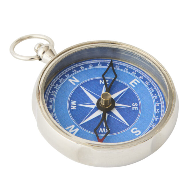 Safari Aluminium Folding Compass with Leather Pouch