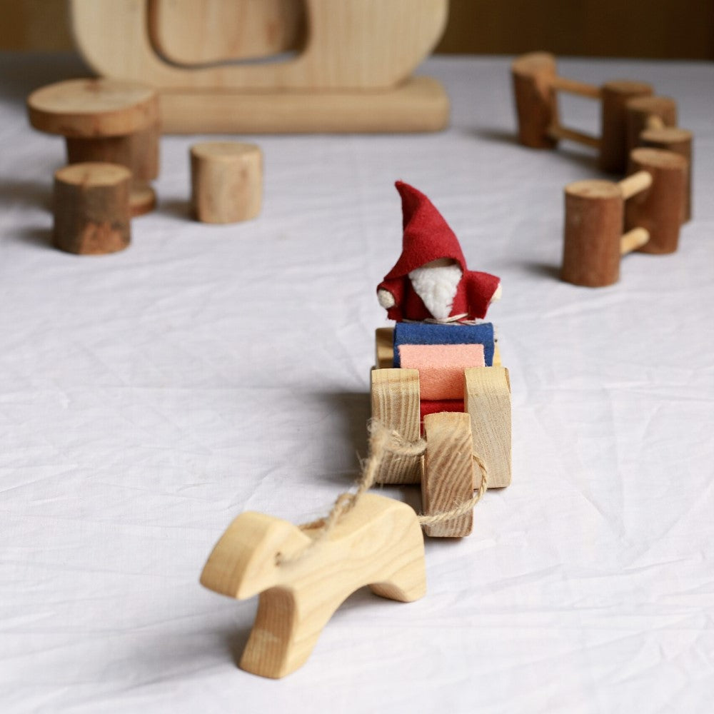 Santa Sleigh Wooden Toy