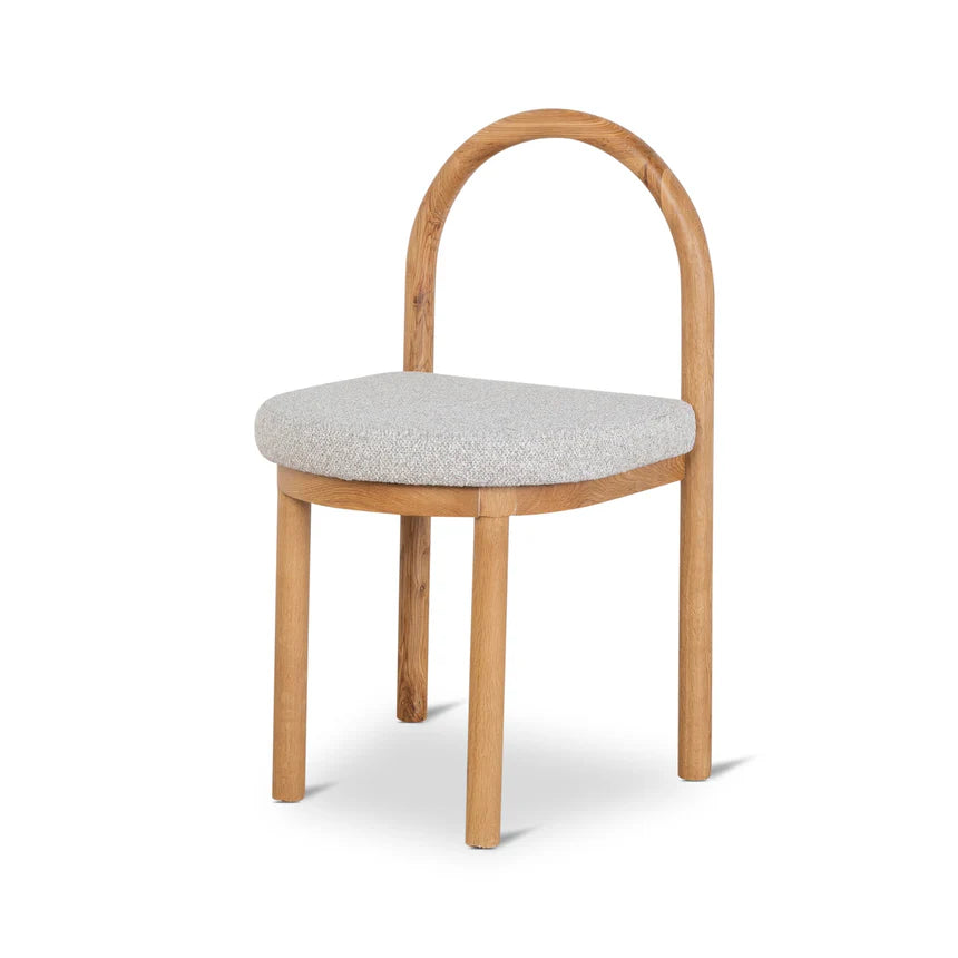 Scandi‑Chic Natural Frame Dining Chairs - Set of 2