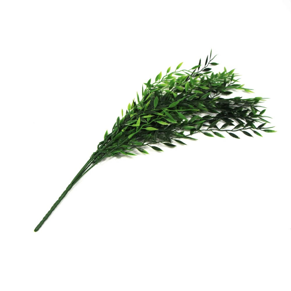 Sculpted Artificial Bamboo Leaf Stem 30cms