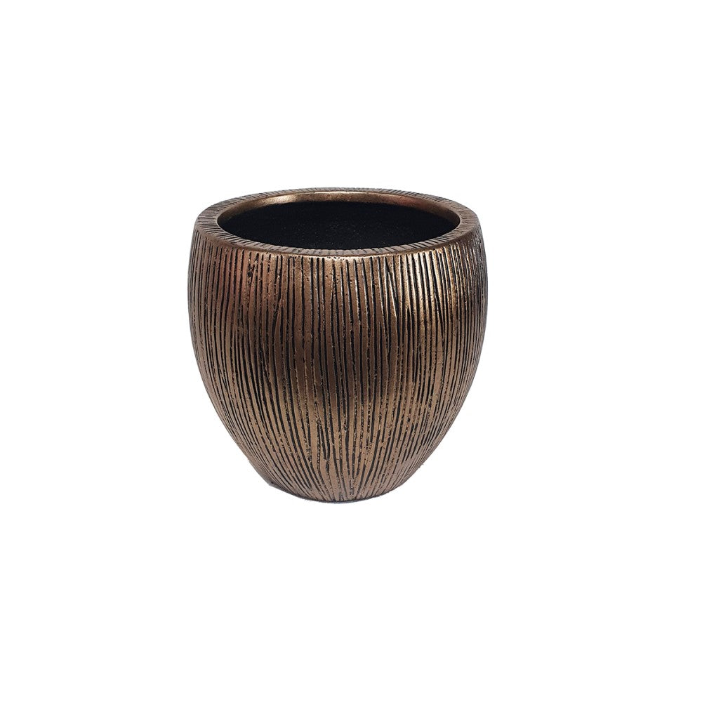 Sculpted Horizon Botanical Gold Plant Pot - Set of 3