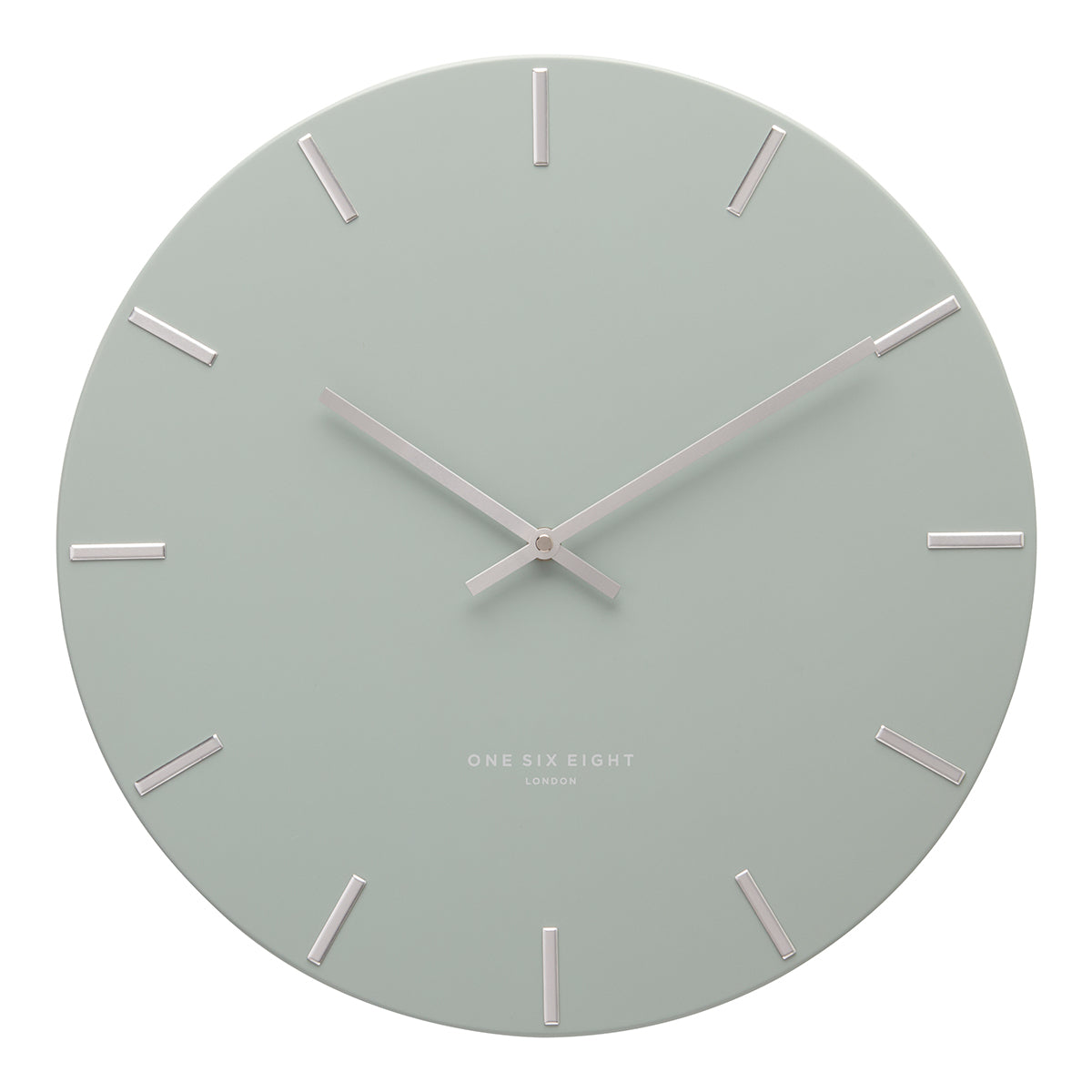 Sculpted Seconds Green Wall Clock 40cms