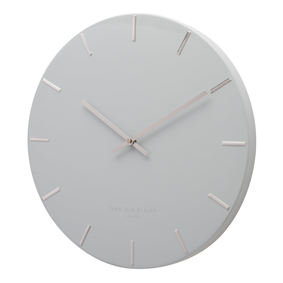 Sculpted Seconds Grey Wall Clock (Available in 2 Sizes)