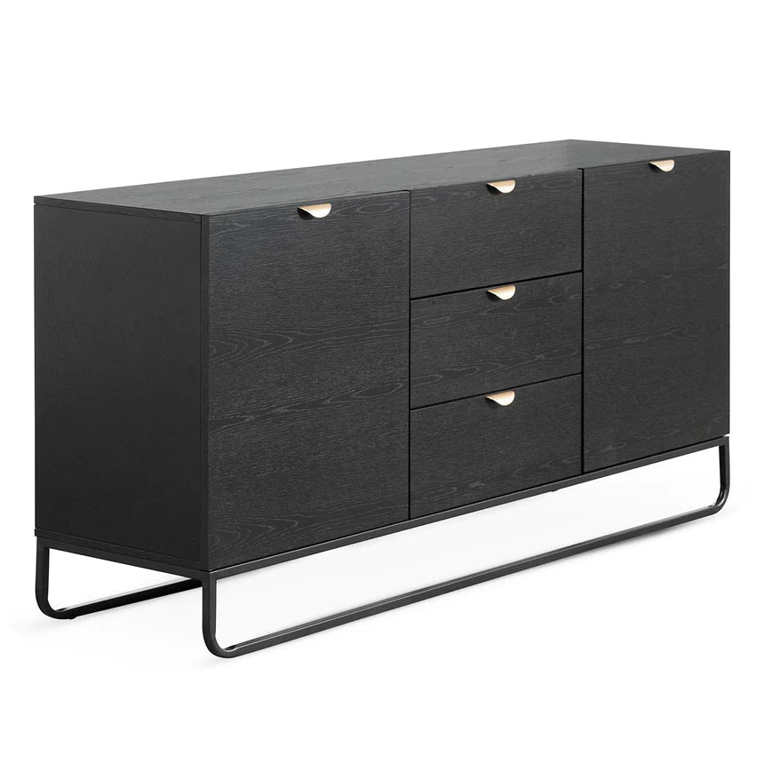 Sculpted Serenity Side Table 175cms - Black