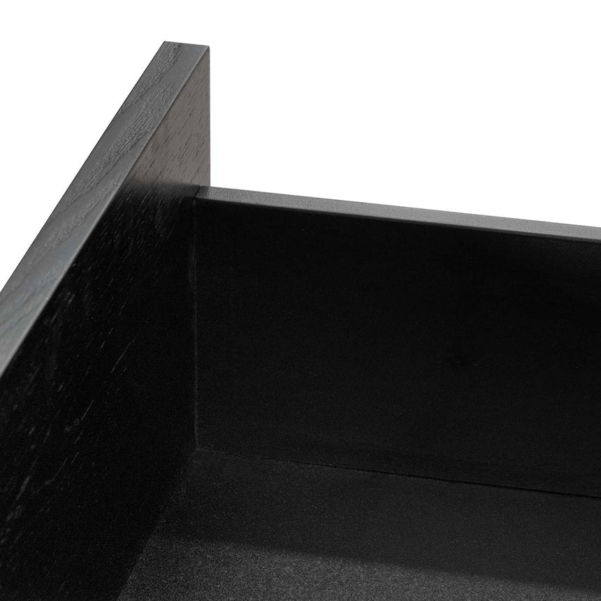 Sculpted Serenity Side Table 175cms - Black