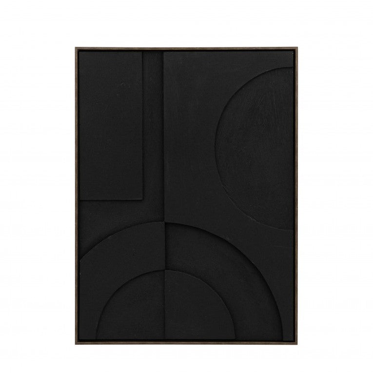 Sculpted Sophistication Impression Framed Art Black