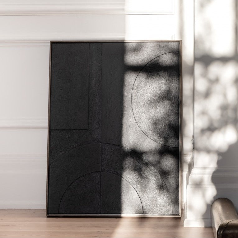 Sculpted Sophistication Impression Framed Art Black