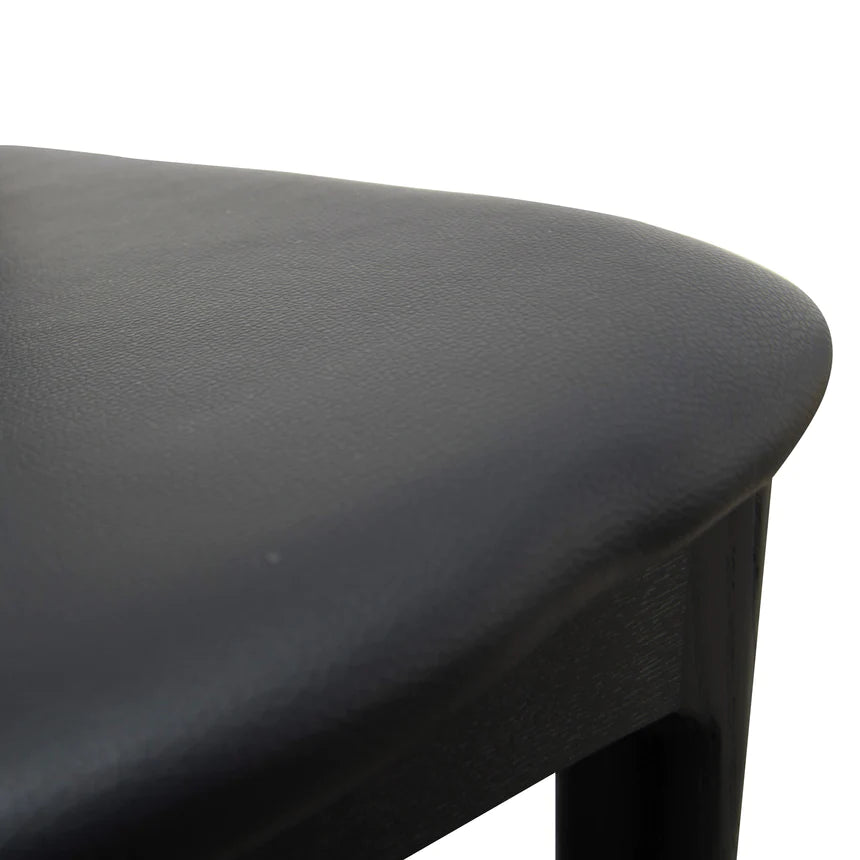 Sculpted Sycamore Dining Chair - Black