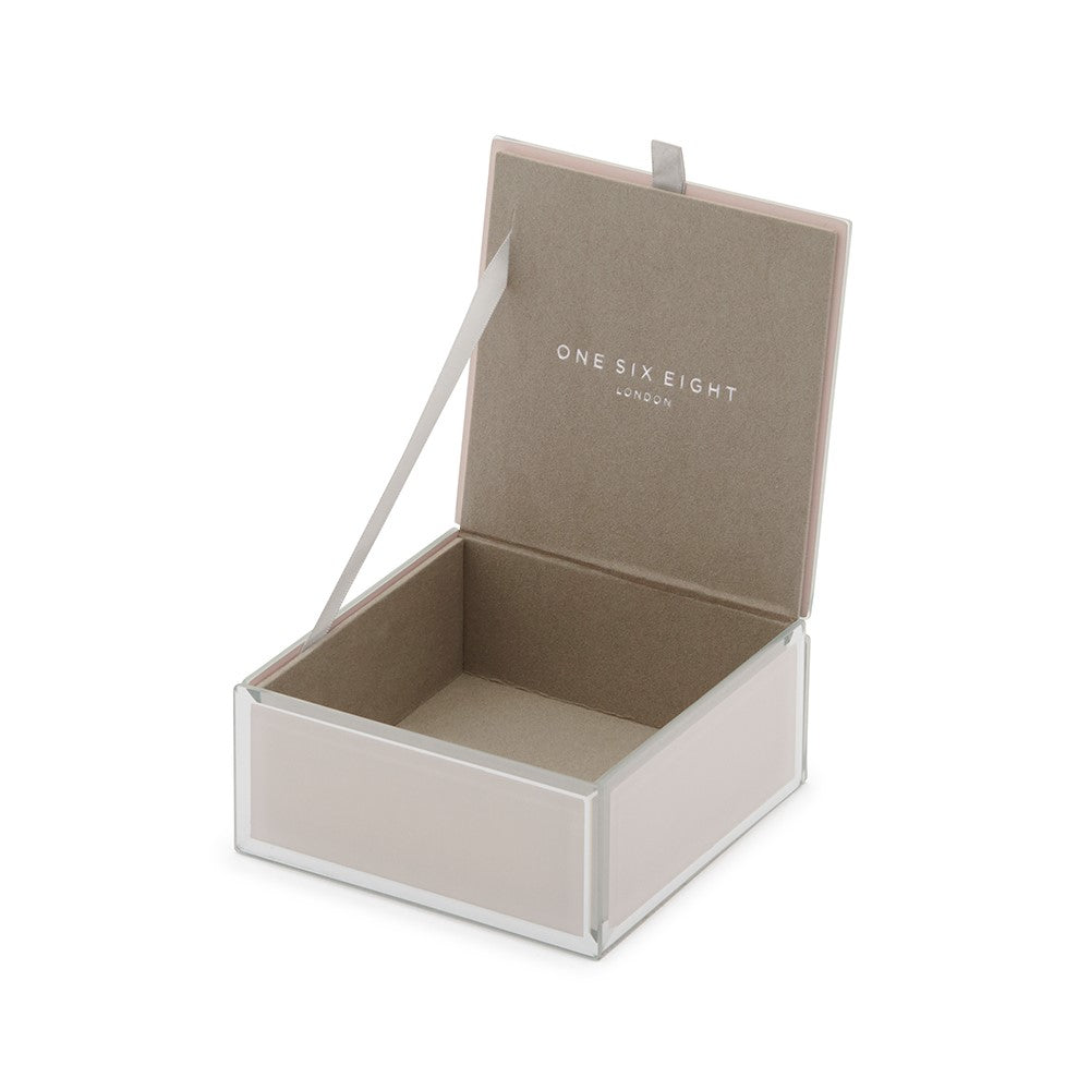 Personalised Selena Jewellery Box Small Nude