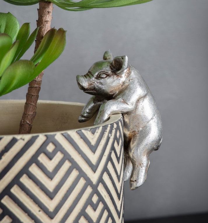 Set of 2 Charming Piglet Pot Hangers (Available in 2 Colors)