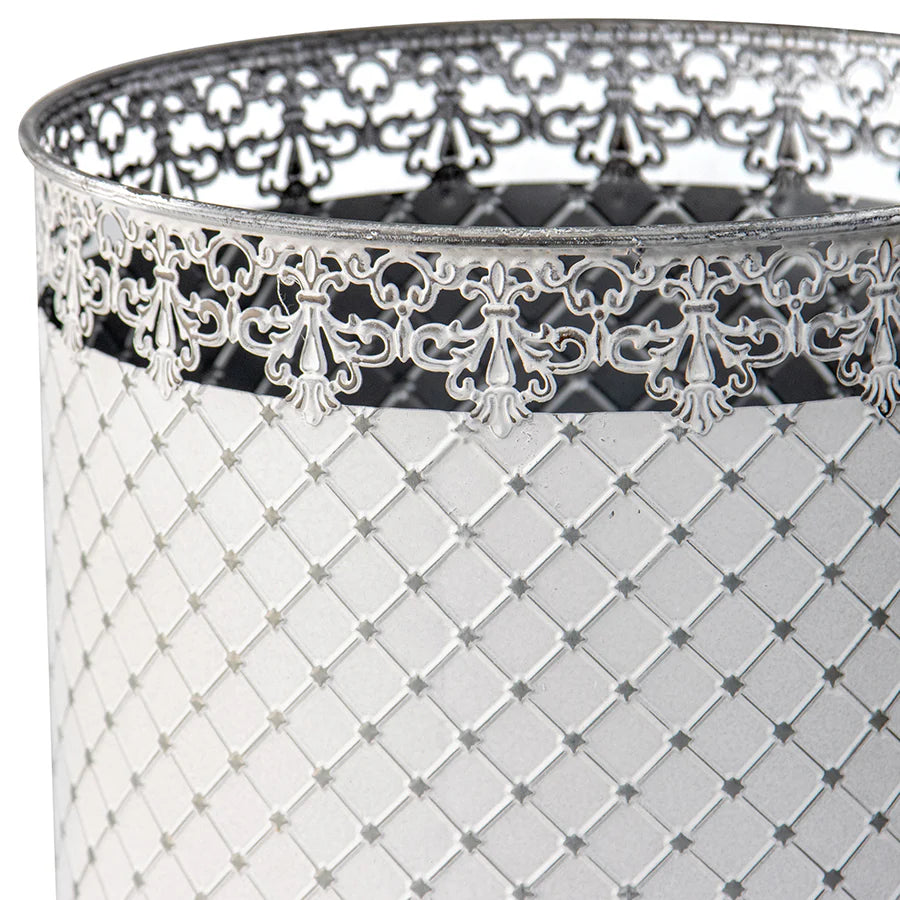 Set of 2 Nested French Country Round Planter / Storage