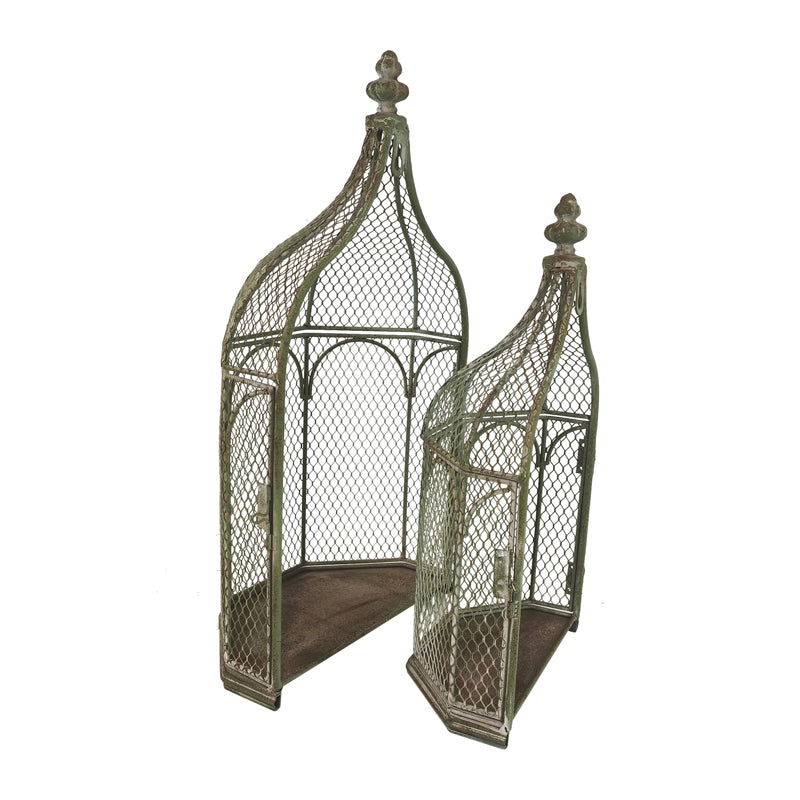 Set of 2 Nested Wall- Hanging Plant Cages