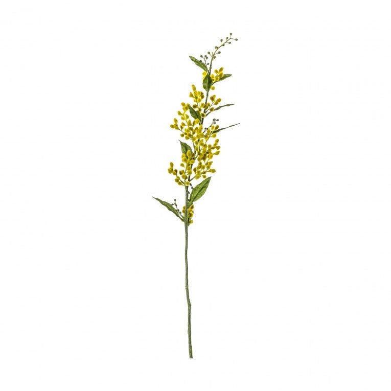 Set of 3 Sunrise Petals Artificial Mimosa Stems