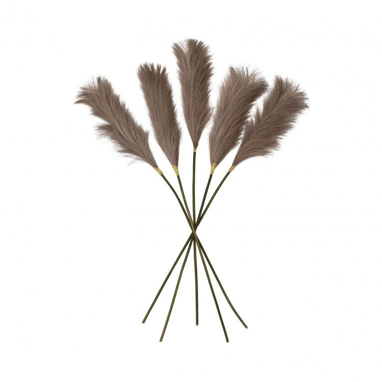 Set of 5 Soft Artificial Goma Feather Stems (Available in 3 Colors)