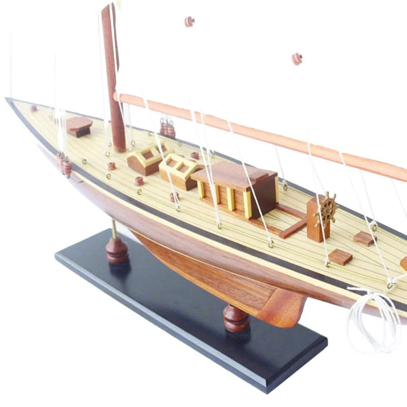 Shamrock Yacht 66cms Tall Handmade Model