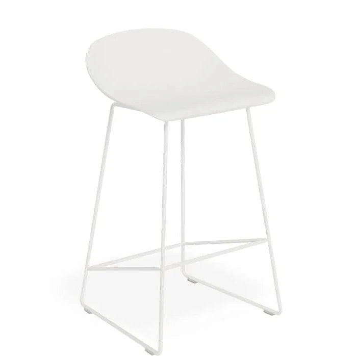 Shell Harmony White High Stool (Available in 2 Sizes)