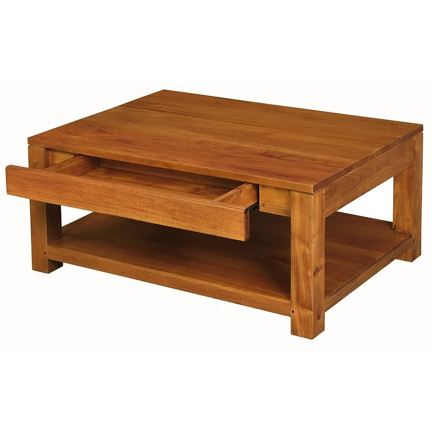 Showcase in Style 2 Drawer Coffee Table - Light Brown