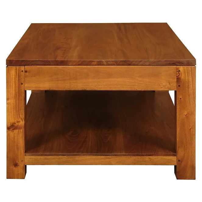 Showcase in Style 2 Drawer Coffee Table - Light Brown