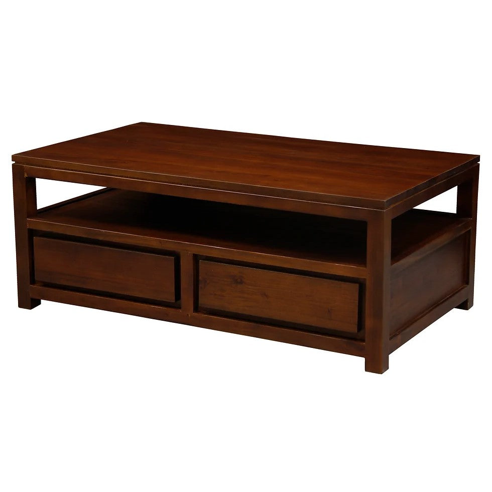 Showcase in Style 4 Drawer Coffee Table - Brown