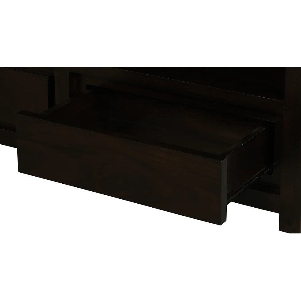 Showcase in Style 4 Drawer Coffee Table - Dark Brown